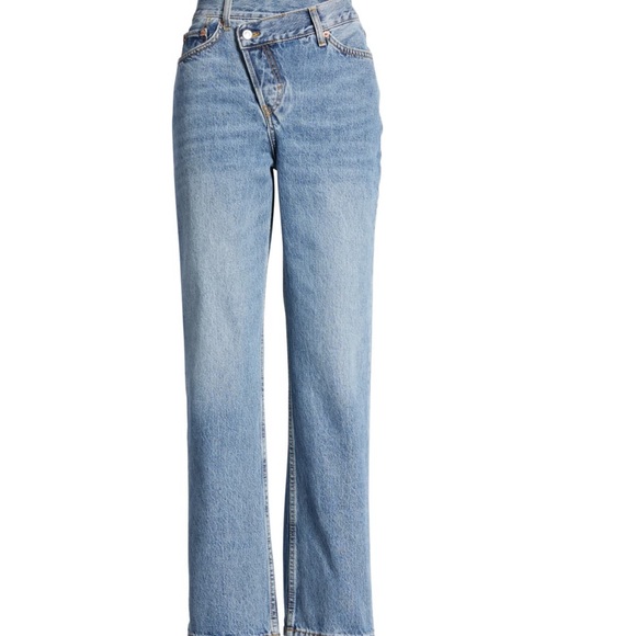 TOPSHOP Wrap Straight Leg Jean - Picture 1 of 5